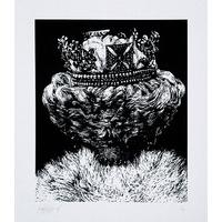 Queens Head - Black and White By Nicolas Ruston