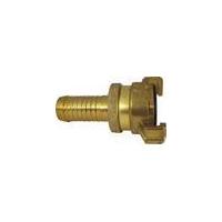 Quick-fit brass hose connector, with locknut and grommet, in various sizes