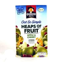 Quaker Oat So Simple Heaps Of Fruit Apple & Cherry 8 Pack