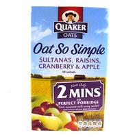 Quaker Oat So Simple Apple Sultana Raisin & Cranberry