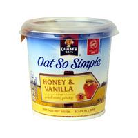 Quaker Oat So Simple Honey & Vanilla Porridge Pot