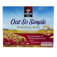 quaker oat so simple morning bars raspberry pomegranate 5 pack