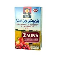 quaker oat so simple strawberry raspberry 10 pack