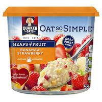 quaker oat so simple heaps of fruit banana strawberry pot