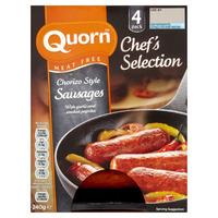 quorn chefs selection chorizo style sausages