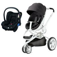 quinny moodd white frame 2in1 citi travel system black irony new 2016