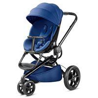 quinny moodd black frame pushchair blue base new