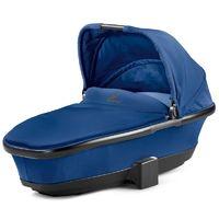 quinny foldable carrycot black trim blue base new