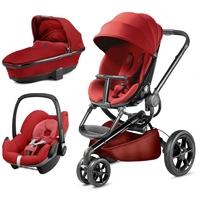 Quinny Moodd Black Frame 3in1 Pebble Travel System-Red Rumour (New 2016)
