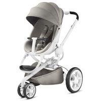 quinny moodd white frame pushchair grey gravel new