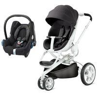 quinny moodd white frame 2in1 cabriofix travel system black irony new  ...