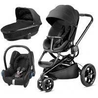 Quinny Moodd Black Frame 3in1 Cabriofix Travel System-Black Devotion (New 2016)