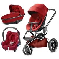 Quinny Moodd Black Frame 3in1 Cabriofix Travel System-Red Rumour (New 2016)