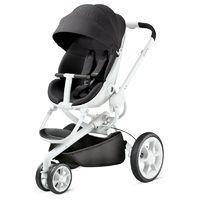 quinny moodd white frame pushchair black irony new