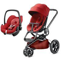 Quinny Moodd Black Frame 2in1 Pebble Travel System-Red Rumour (New 2016)