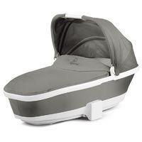 Quinny Foldable CarryCot (White Trim)-Grey Gravel (New)