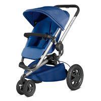 quinny buzz xtra silver frame pushchair blue base new