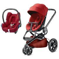 Quinny Moodd Black Frame 2in1 Cabriofix Travel System-Red Rumour (New 2016)