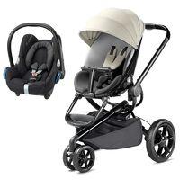 Quinny Moodd Black Frame 2in1 Cabriofix Travel System-Reworked Grey (New 2016)