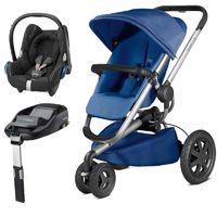 quinny buzz xtra 2in1 travel system with familyfix base blue base new  ...