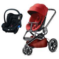 Quinny Moodd Black Frame 2in1 Citi Travel System-Red Rumour (New 2016)