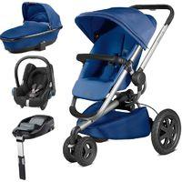 quinny buzz xtra 3in1 travel system with familyfix base blue base new  ...