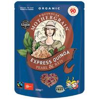 Quinola Mothergrain Pearl & Red Express Organic Ready Cook Quinoa 250g