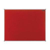 quartet 900x600mm aluminium trim felt board red 1904066