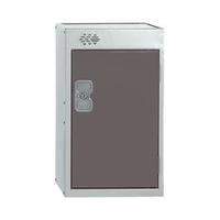 Quarto One Compartment Locker Dark Grey Door 450mm Deep MC00081