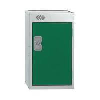 quarto one compartment locker green door 300mm deep mc00076