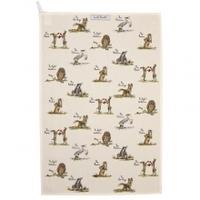 queens country pursuits tea towel tea towel assorted characters