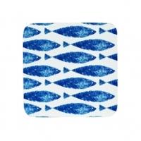 Queens Sieni Fishie Placemats and Coasters, Fishie, Set of 6 Coasters Only
