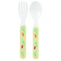queens the owl the pussycat melamine cutlery set