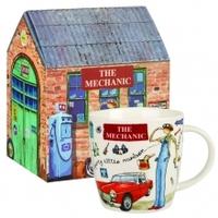Queens At Your Leisure Boxed Mugs, 400ml Fine China Mug, The Mechanic