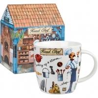 Queens At Your Leisure Boxed Mugs, 400ml Fine China Mug, The Head Chef