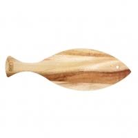 queens sieni acacia wood fish serving board