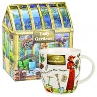 Queens At Your Leisure Boxed Mugs, 400ml Fine China Mug, The Lady Gardener