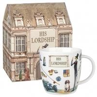 queens at your leisure boxed mugs 400ml fine china mug his lordship