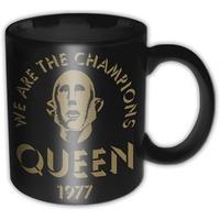 Queen We Are The Champions Black Boxed Gift Premium Coffee Mug Cup Fan Official