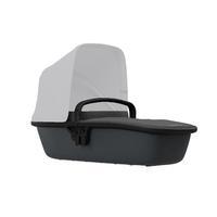 quinny lux carrycot in black on graphite