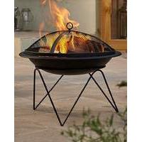 Quasar Steel Fire Pit and BBQ Grill
