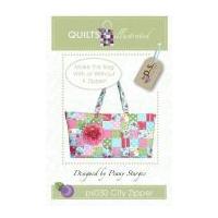 Quilts Illustrated Accessories Sewing Pattern City Zipper Tote Bag
