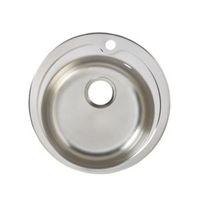 Quimby 1 Bowl Polished Stainless Steel Round Sink