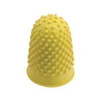 Quality Rubber Large Thimblette Rubber for Note-counting Page-turning Size 2 (Yellow) Pack of 10