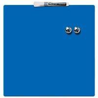 quartet 360x360mm magnetic drywipe board square tile blue