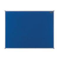 Quartet (600x450mm) Aluminium Trim Felt Board (Blue)