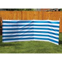 Quest Shetland 5 Pole Windbreak with Blue Stripes