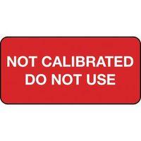 QUALITY MANGMNT LABEL - NOT CALIBRATED DO NOT USE MATT VINYL - 38 X 18MM - ROLL OF 1000