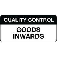 QUALITY MANGMNT LABEL - GOODS INWARDS MATT VINYL - 38 X 18MM - ROLL OF 1000