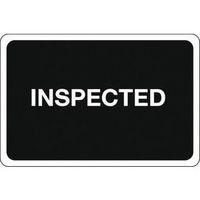 QUALITY MANGMNT LABEL - INSPECTED MATT VINYL - 150 X 100MM - PACK OF 10